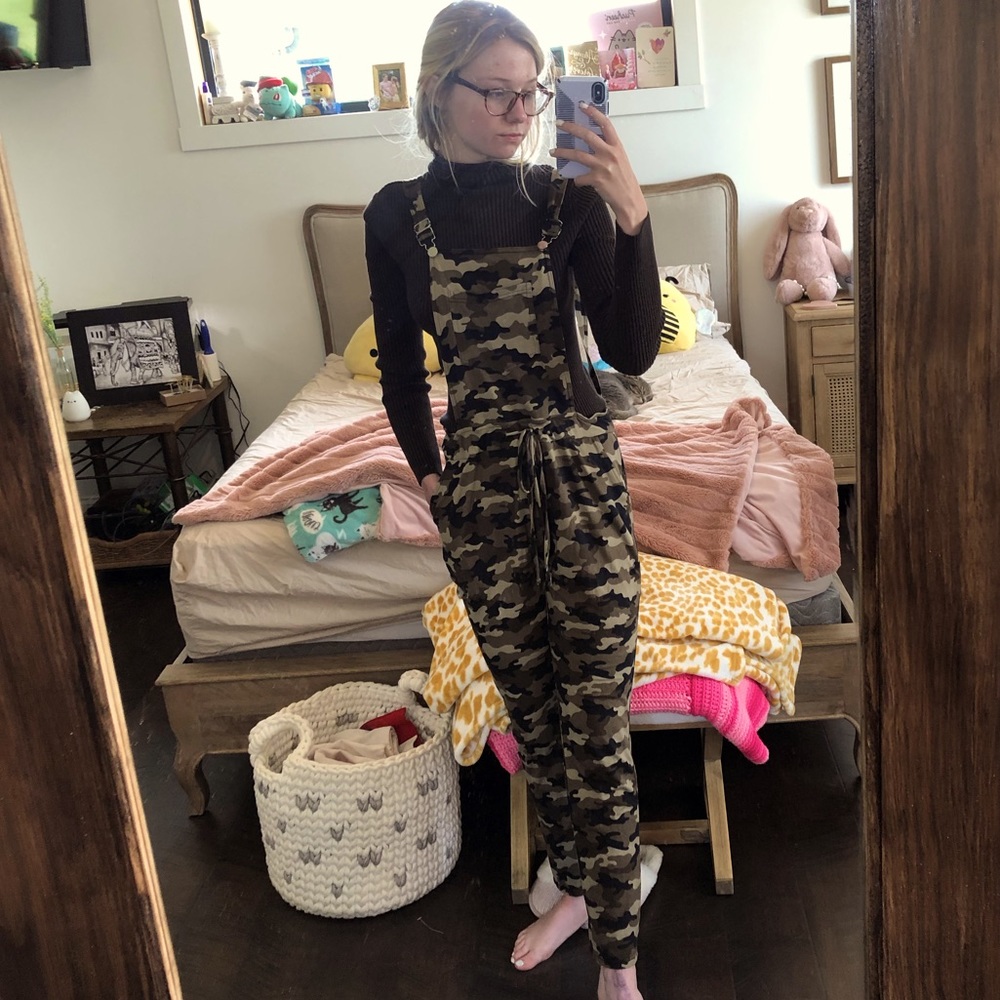 Camo overalls